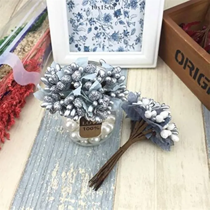 Mini%20Silver%20Artificial%20Stamen%20Bud%20Bouquet%20Leaf%20flowers%20For%20Home%20Garden%20Wedding%20Car%20Decoration%20Box%20Crafts%20Supplies%20-%20Image%202