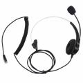 Tookie 4-Pin RJ11 Corded Telephone Headset Call Center Operator Monaural Headphone. 