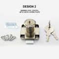 Drawer Lock Furniture Desk Cabinet Lock With 2 Keys. 