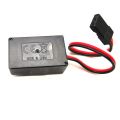 1x Mini Gyro Gyroscope for WPL D12 1/10 Steering Output Integrated Compact & 4PCS Metal Combiner Wheel Hub Hex Adapter. 