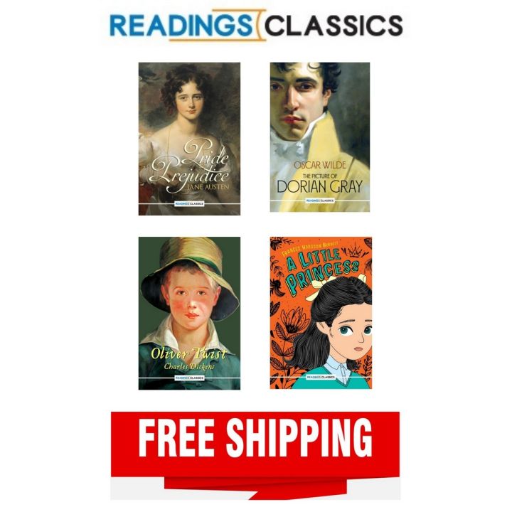 READINGS CLASSICS (4 Books Bundle) OLIVER TWIST  A LITTLE PRINCESS  PRIDE AND PREJUDICE  THE PICTURE OF DORIAN GRAY