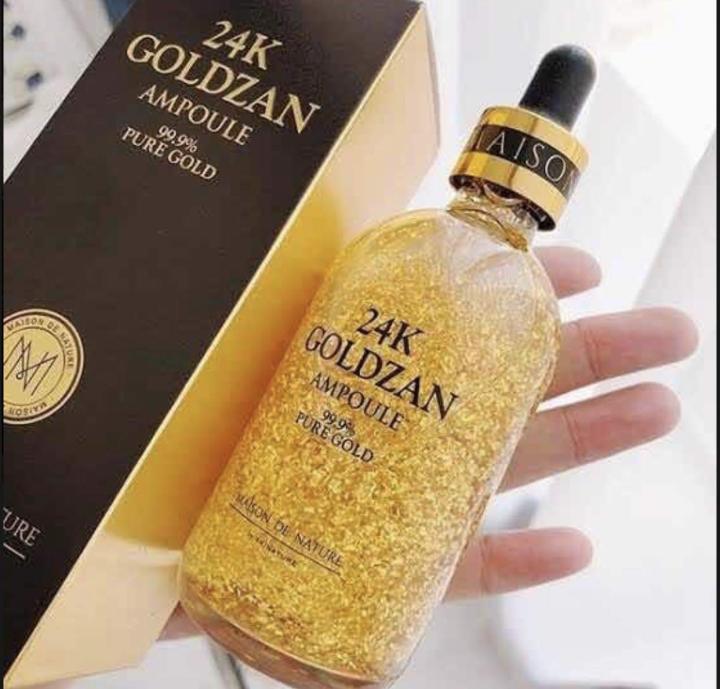 24K Goldzan Facial Serum Ampoule Pure Gold 99.9% Maison De Nature 100 ml