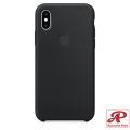 Original Iphone X MAX Silicone Cover Soft-Touch Finish Back Protective Case For iPhone Xs Max Black. 