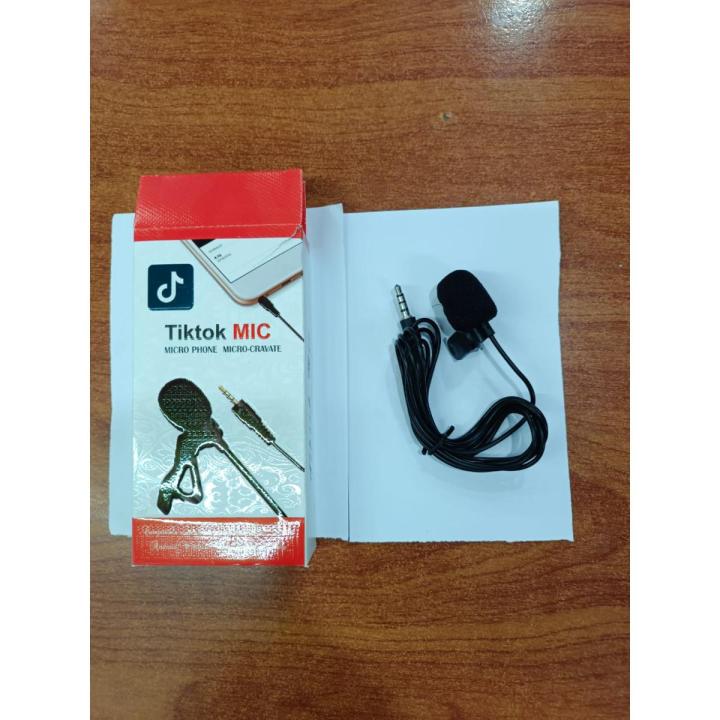 Best Quality TICK TOCK Mic Microphone / Collar Mic for Voice Recording Mic Mobile