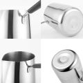 Techmanistan 350ml/500ml Stainless Steel Milk Foam Pitcher, Milk Frothher Milk Pan Milk Pot Coffee Pot Tea Pot Wax Melting Pot DIY Candle Soap Melt Pitcher Frothhing Jug. 