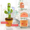Funny Dancing Cactus Toy 120 Songs Talking Record Repeat USB Charging Child Plush Toys Birthday Present Lovely Education Gift. 