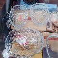 Premium & Delicate Ananas Glass Serving Bowls - 6x Unique Pineapple shaped serving bowls. 