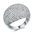 Milangirl High Quality Big CZ Rings Bling Rings for Women Wedding Engagement Fashion Jewelry Golven Toy. 