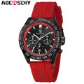AOCASDIY brand fashionable luxury waterproof timing code watch date quartz men's watch. 