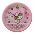 Wall Clock For Kids Room , Hello Kitty Cartoon Character Wall Hanging Clock For Kids Room , Favorite Character Of Kids. 