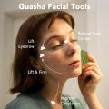 Gua Sha Facial Tools & Jade Roller Set for Skin Care, Reduce Puffiness and Improve Wrinkles, Guasha Tool for Face, Gua Sha Stone Self Care Gift for Woman Man. 