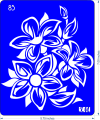 Tulip Plant Reusable Stencil for Airbrush Painting DIY Wall Art and Crafts Ideal for Home Decor, Scrapbooking, and Albums. 
