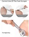 Foot Scraper /Dead Skin Shaver Special Corn/Callus Remover Safety Slide Callus Shaver with Rasp For Feet Corn Cutter with 10 Replacement Blades Stainless Steel Tool. 