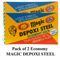 Magic depoxi steel for fill stell cracks and damage 2pcs pack. 