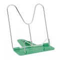 Adjustable Angle Foldable Portable Reading Book Stand Document Holder - green. 