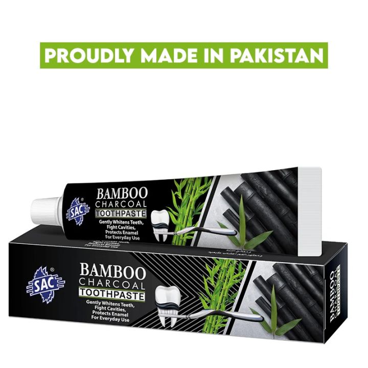 SAC Bamboo Charcoal Toothpaste  - Herbal toothpaste for healthy gums - Oral Health
