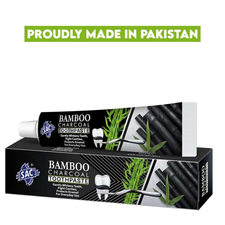 SAC Bamboo Charcoal Toothpaste  - Herbal toothpaste for healthy gums - Oral Health