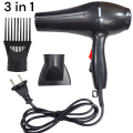 Electric Hair Dryer 3 in 1 Imported Heavy Duty  2 Air Speeds and 2 Heat Speeds High Quality - Professional Hair Dryer with 1 nozzle and  1 big comb attachments 5000 Watts. 