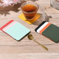 Round Cup Mat Colorful Durable Non-slip Placemats Coasters for Dining Table Round Square Cup Mats Mug Pads less Than Waterproof Placemat. 