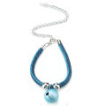 Japanese Style Pets Necklace Nylon Accessory Kitten Supply Cat Bell Collar w/ Extension Chain. 