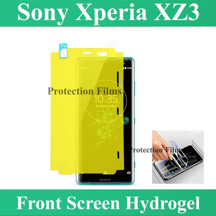 Sony Xperia XZ3 Front Jelly Protector Soft Film Protection TPU Hydrogel With Sides Cover For Sony Xperia XZ3 - Transparent
