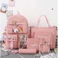 Korein style 4 piece bag for Girls school and collage bags for girls. 