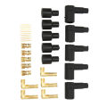 Spark Plug Coil Boot, Wear Resistant Exquisite Manufacturing Rubber Plug Wire Boot for 6-10mm Wires. 
