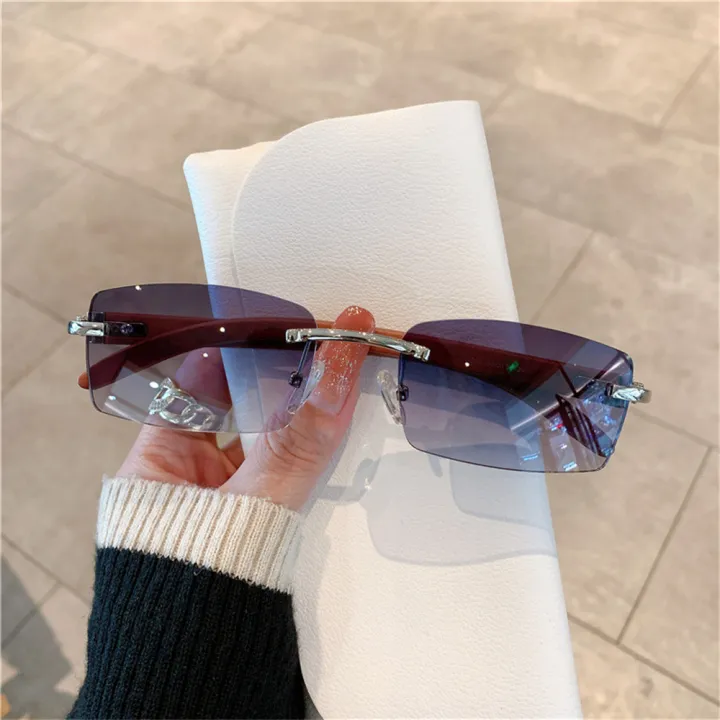 Rimless%20Sunglasses%20Rectangle%20Fashion%20Popular%20Women%20Men%20Shades%20Small%20Square%20SunGlasses%20For%20Female%20Retro%20Vintage%20Trendy%20Wooden%20Frame%20Glasses%20-%20Image%202