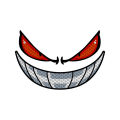 Devil Eyes Electric Car Sticker Motorcycle Helmet Personality Decoration Maverick Electric Motorcycle Creative Car Reflective Car Sticker. 