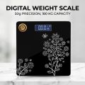 Tempered Glass Electronic Digital Body Weight Scale, Bathroom Scale 180 KG with LCD Display Weight Machine. 