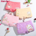 SMY Pack Of 4-Kids Cotton Panties 2-12 Years Cartoon Hat Duck Printed Design Girl Panties Stretchable Cotton Baby Underwear. 