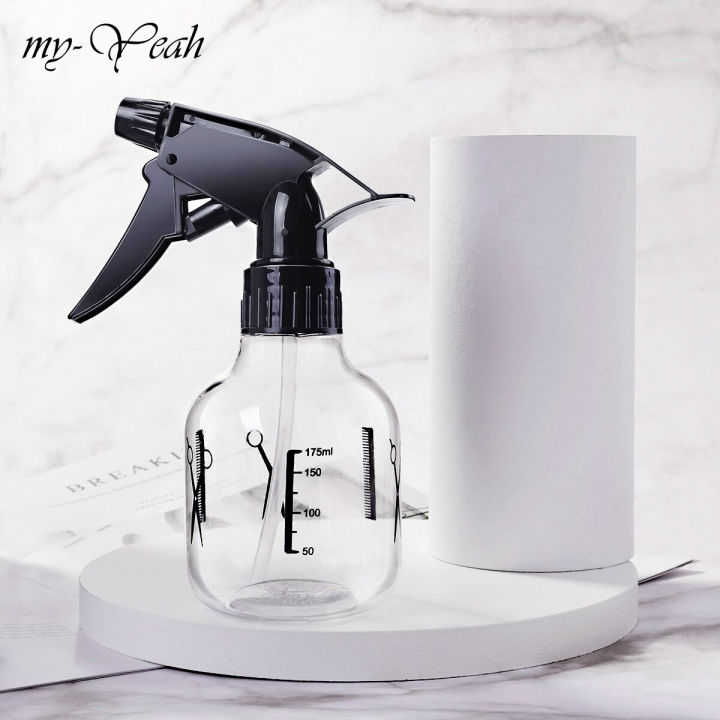 Myyeah 175ml Transparent Hairdressing Sprayer Oil Head Salon Barber Spray Bottle Plastic Container Flower Watering Can Hair Beauty Tool