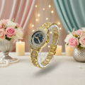 New Rhinestone Decor Round Girls Watch Women Quartz Dress Wristwatch Ladies Watch for Girls. 