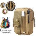 Waist Pack Multi Purpose Bag EDC Pouch Utiility Upgraded Version with Strap Camping Hiking Pouch Nyllon Cell Phonee Bag. 