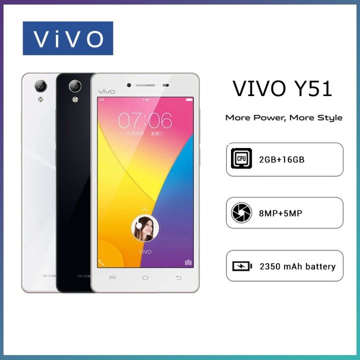 Imported Vivo Y51 with Charger - Dual Sim Approved - Best for Basic Usage - 2GB Ram Mobile - Vivo Mobile - Vivo Phone