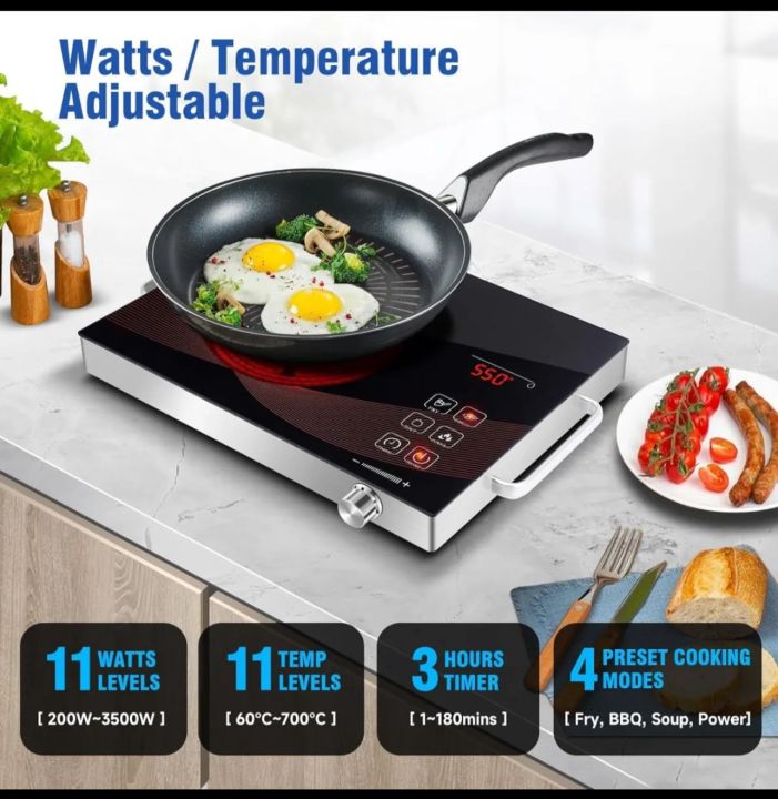 German Ancher Plus Electric Stove 2200W Ceramic Cooker Stove Hot Plate Induction Plate specially designed for small family , hostel and office use