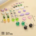 Youbo Cute Realistic Duck Cow Mushroom Butterfly Earring Accessories   Handmade Resin DIY Pendant Hanging Accessories. 