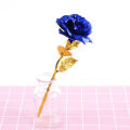 Anniversary Gift wife Girlfriend 24K Gold Foil Rose Flower wedding bouquet Birthday Party Romantic Golden Flower Gift. 