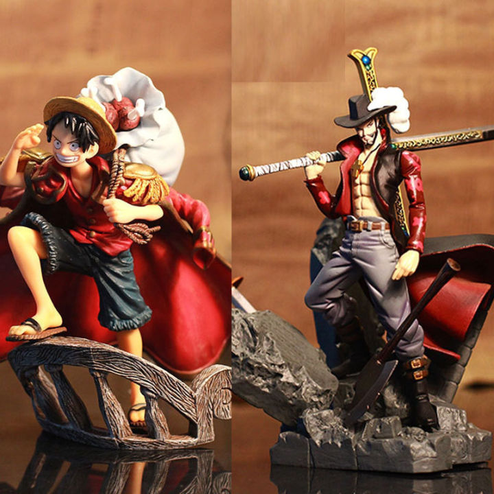 Pirate Handmade Top Up Battle Style King Theater Edition Eagle Eye Mihawk Luffy Seven Martial Sea Doll Decoration