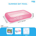 5.5 Ft Bestway 51115 Inflatable Aquababes Swimming Pool For Kids Summer Season Swim_Pool Party With Inflatable Pool_, Fun For Family Indoor & Outdoor Kids Water Games, Swim Play, Bath Pool & Enjoy Summers Swim Pools For Kids & Toddler 2 Colors. 