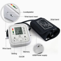 Digital Blood Pressure Monitor | Upper Arm Automatic BP Machine with Large LCD Display, Memory Storage & Voice Function. 