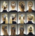 creative magic hair comb for women elastic rope disc hair clip fashion hair accessories. 