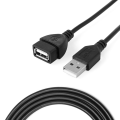 USB 2.0 Extension Cable High Performance -1.5M-Black, Male A To Female A Extension Cable Speed 5GBps for Laptop/PC/Printers. 