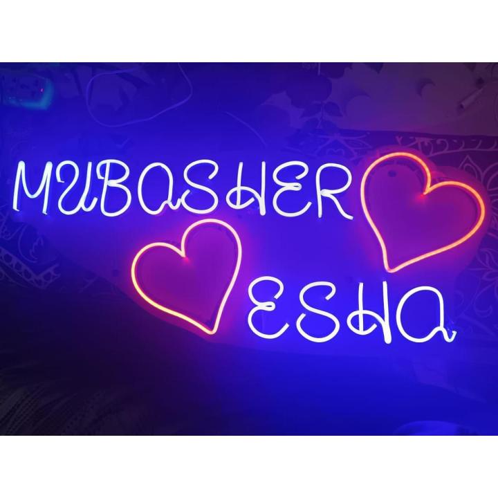 NEON CUSTOMIZED LIGHTS FOR ROOMS,CINAMAS,SHOPS,RESTURANT,MOBILE SHOP, NAME NAPER SIGN Free Delivery