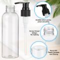 Empty Plastic Bottles with Flip Top Cap & Hand Pump –300ml & 500ml Refillable & Reusable Containers for Lotion, Shampoo, Hair Oil, Liquid Soap, Cosmetic Storage & Travel Use. 