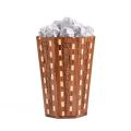 Handcrafted Wooden Check Design Dustbin | Decorative Waste Bin for Room, Kitchen, and Office | Touch of Style for Kitchen, Office, or Living Room | waste bin large for kitchen | Decorative dustbin - Wooden basket | Hadi wood crafts. 