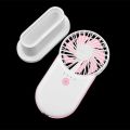 Effective cooling Electric fan Portable Fan Lanyard With Base SF21 Handheld Rechargable Mini Fan. 