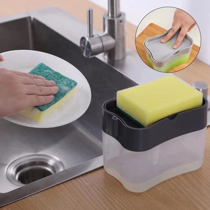 High%20Quality%20Imported%20Liquid%20Soap%20Dispenser%20Set%20With%20Free%20Sponge%20Push-Out%20Liquid%20Dispenser%20Kitchen%20Dishwashing%20Automatic%20Dispenser%20Caddy%20Organizer%20Holder%20for%20Kitchen%20Sink%20Tidy%20-%20Image%204