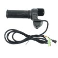 48V Electric Bicycle Scooter Speed Throttle Grip LCD Display with Switch EBike Twist Throttle Accelerator Handlebar Grip. 