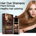 Mokeru 500ml Natural Argan Oil Extract Permanent Hair Dye Color Shampoo For Women and Men Hair Color Dye. 